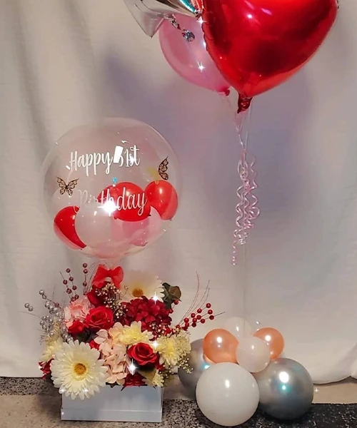 Flower Bouquet Balloon Arrangements
